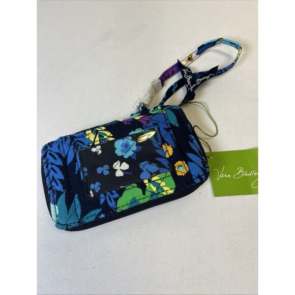 Vera Bradley Coin Purse Wrist Wallet ID Window Floral Zip All In One - Picture 3 of 8